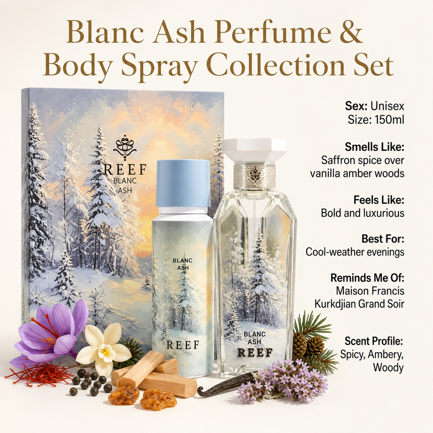 Reef Blanc Ash Perfume & Body Spray Set